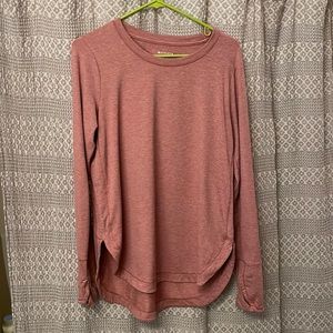 Athleta pink heathers long sleeve